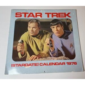 Star Trek Stardate Calendar 1976 Ballantine‎ Books Captain Kirk Spock